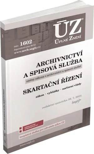 ÚZ 1602 ARCHIVNICTVÍ A SPISOVÁ SLUŽBA UZ.29.7.2024