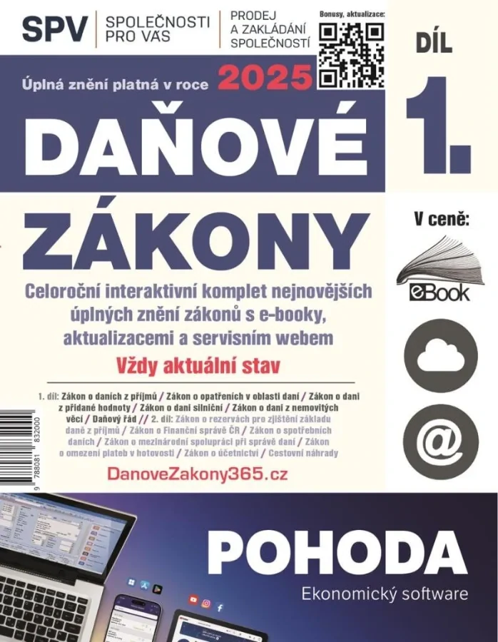 DAŇOVÉ ZÁKONY 2025 (DÍL 1.)
