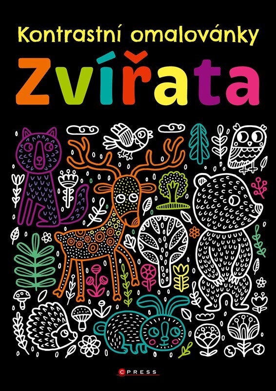 KONTRASTNÍ OMALOVÁNKY – ZVÍŘATA