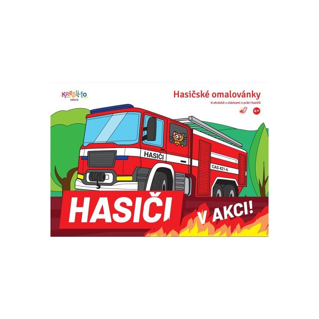 HASIČI OMALOVÁNKY S VYSTŘIHOVÁNKOU