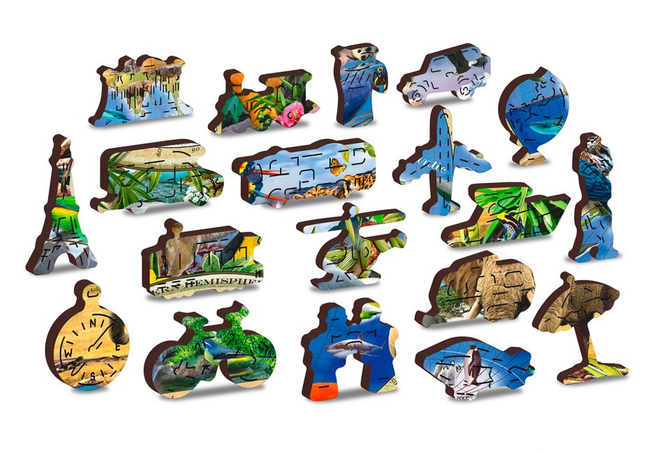 PUZZLE MAPA KRÁLOVSTVÍ ZVÍŘAT 2V1/150 DÍ