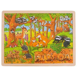 PUZZLE ZVÍŘECÍ MLÁĎÁTKA V LESE/48 DÍLKŮ,