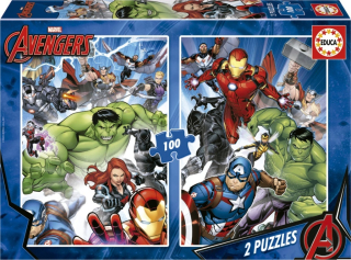 PUZZLE AVENGERS/2X100 DÍLKŮ