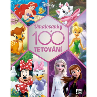 DISNEY HOLKY - OMALOVÁNKY A 100 TETOVÁNÍ