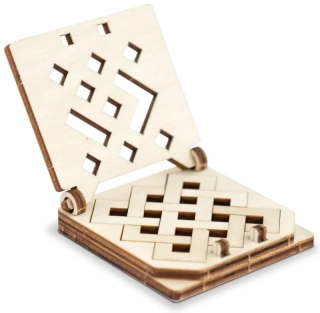 WOODEN HLAVOLAM 3D MINI HAD