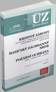 ÚZ 1559 KRIZOVÉ ZÁKONY,HZS,POŽÁRNÍ OCHRANA RED.UZ.27.11.2023