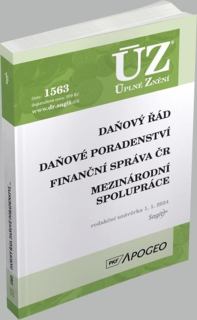 ÚZ 1563 DAŇOVÝ ŘÁD RED.UZ.1.1.2024