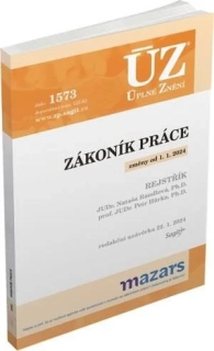ÚZ 1573 ZÁKONÍK PRÁCE ZMĚNY OD 1.1.2024