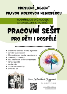 KRESLENÍ NEJEN PRAVOU MOZKOVOU HEMISFÉROU - PRAC. SEŠIT PRO DĚTI I DOSPĚLÉ