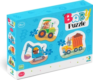 BABY PUZZLE DOPRAVA/3V1 (2,3,4 DÍLKŮ)