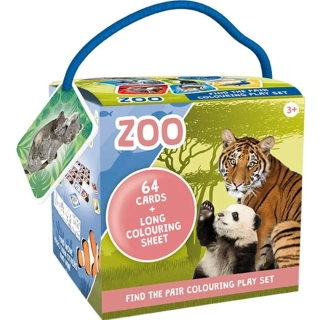ZOO - PEXESO NA CESTY S OMALOVÁNKAMI