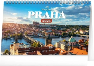 KALENDÁŘ 2025 STOLNÍ: PRAHA - MILUJU PRAHU