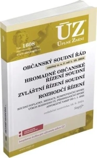ÚZ 1608 OBČANSKÝ SOUDNÍ ŘÁD RED. UZ. 16. 9. 2024