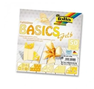 FOLIA ORIGAMI PAPÍRY ŽLUTÉ/10X10CM