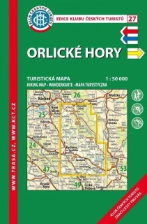 KČT 27 ORLICKÉ HORY 1:50 000 TURISTICKÁ MAPA