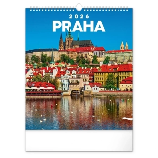 KALENDÁŘ 2026 NÁST: PRAHA, 30 X 34 CM