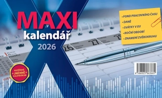 KALENDÁŘ 2026 MAXI, STOLNÍ