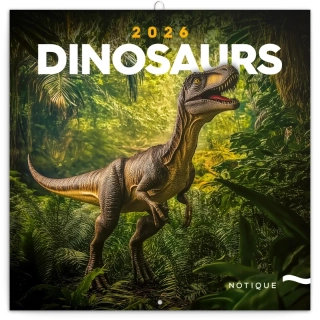 KALENDÁŘ 2026 POZN: DINOSAUŘI