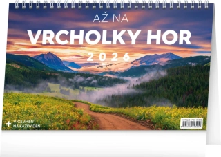 KALENDÁŘ 2026 STOLNÍ: AŽ NA VRCHOLKY HOR