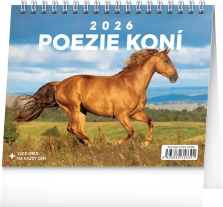 KALENDÁŘ 2026 STOLNÍ: POEZIE KONÍ