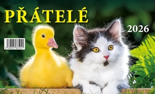 KALENDÁŘ 2026 PŘÁTELÉ, STOLNÍ