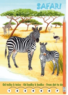 SAFARI OMALOVÁNKY - OD TEČKY K TEČCE