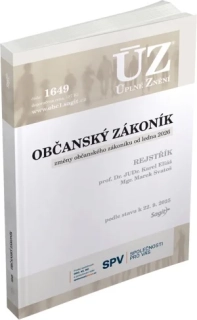 ÚZ 1649 OBČANSKÝ ZÁKONÍK ZMĚNY OD LEDNA 2026 PODLE STAVU K 22.9.2025