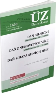 ÚZ 1650 DAŇ SILNIČNÍ, DAŇ Z NEMOVITÝCH VĚCÍ...RED. UZ. 22. 9. 2025