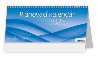 KALENDÁŘ STOL 2026 PLÁNOVACÍ MODRÝ