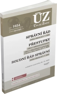 ÚZ 1654 SPRÁVNÍ ŘÁD, PŘESTUPKY,SOUDNÍ ŘÁD SPRÁVNÍ OD 1.7.2025