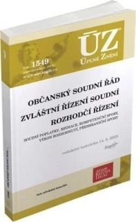 ÚZ 1549 OBČANSKÝ SOUDNÍ ŘÁD RED.UZÁVĚRKA 14.8.2023