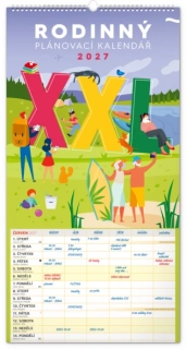 KALENDÁŘ 2027 RODINNÝ, PLÁN XXL