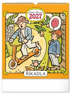 KALENDÁŘ 2027 NÁST: JOSEF LADA/ŘÍKADLA