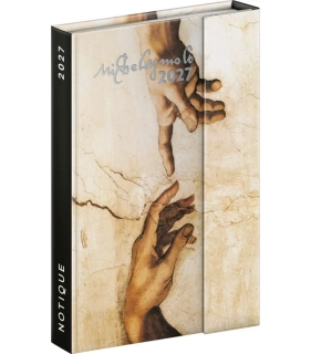 DIÁŘ 2027: MICHELANGELO - TÝDENNÍ, MAGNETICKÝ, 11 X 16 CM