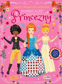 KNIHA S DIAMANTOVÝMI SAMOLEPKAMI PRINCEZNY - NAVRHUJ A LEP