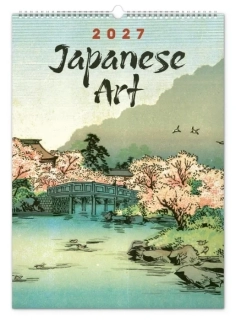 KALENDÁŘ 2027 NÁST: VINTAGE PLAKÁTY - JAPONSKÉ UMĚNÍ, 33 X 46 CM