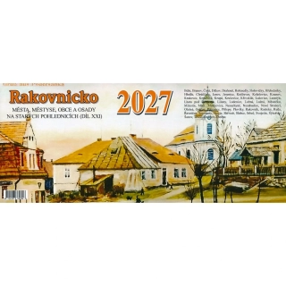 RAKOVNICKO NA STARÝCH POHLEDNICÍCH 2027-STOLNÍ KALENDÁŘ