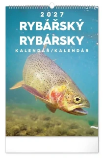 KALENDÁŘ 2027 NÁST: RYBÁŘSKÝ/RYBÁRSKY CZ/SK, 33 X 46 CM