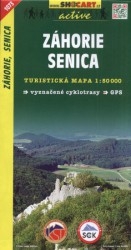ZÁHORIE SENICA MAPA 1:50000 SLEVA
