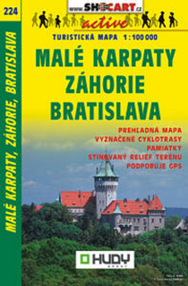 MALÉ KARPATY,ZÁHORIE,BRATISLAVA MAPA 1:100000 SLEVA