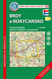 KČT 34 BRDY A ROKYCANSKO 1:50 000