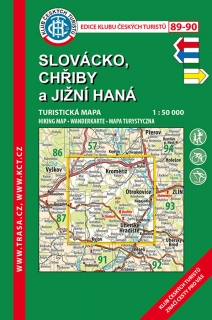 KČT 89-90 SLOVÁCKO,CHŘIBY A JIŽNÍ HANÁ