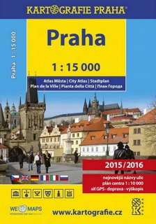 PRAHA-1:15 000 ATLAS MĚSTA, 10.VYDÁNÍ