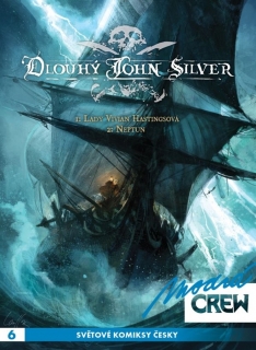 MODRÁ CREW 6-DLOUHÝ JOHN SILVER 1+2