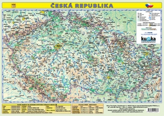 ČESKÁ REPUBLIKA-MAPA A3 LAMINO