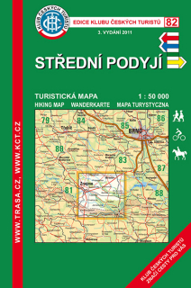KČT 82 STŘEDNÍ PODYJÍ 1:50 000