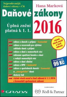 DAŇOVÉ ZÁKONY K 1.1.2016