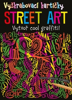 VYŠKRABOVACÍ KARTIČKY STREET ART
